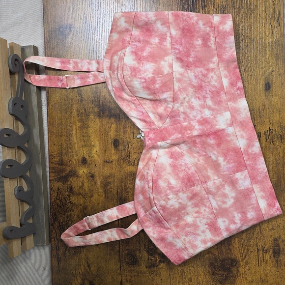 ASOS Tie Dye Bustier Top - Picture 2 of 12